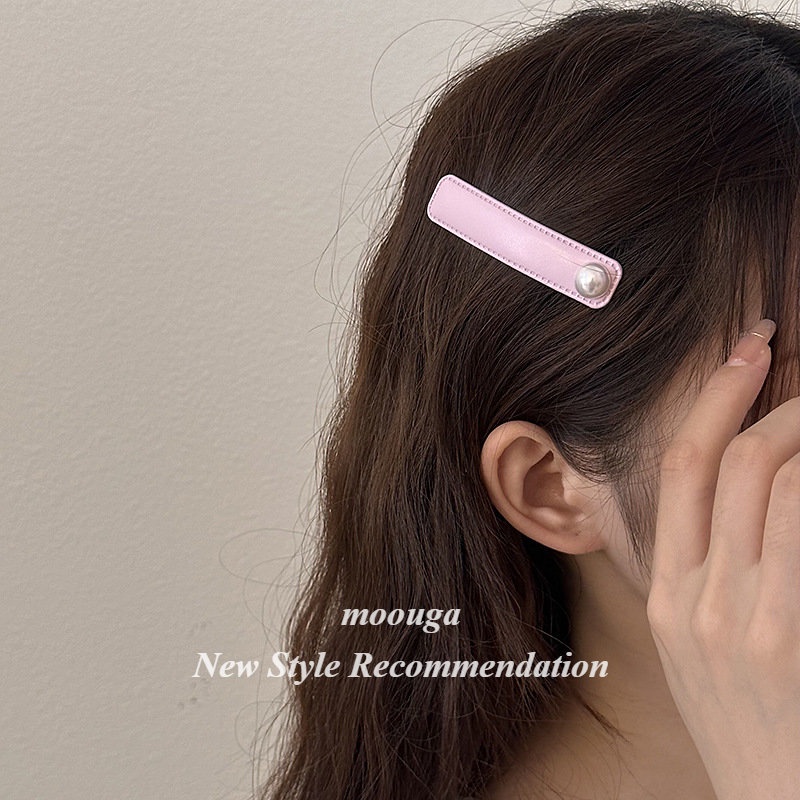 Kẹp Tóc Màu Kem bb Moouga Thời Trang Xuân Hè Cho Nữ