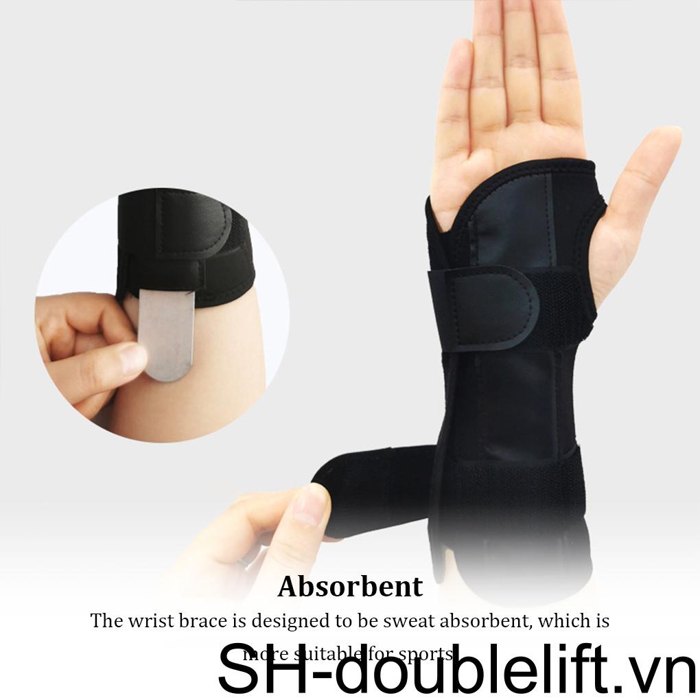 Đai Quấn Cổ Tay Bằng Polyester Thoáng Khí Thấm Hút Mồ Hôi Giảm Đau Điều Chỉnh Đ