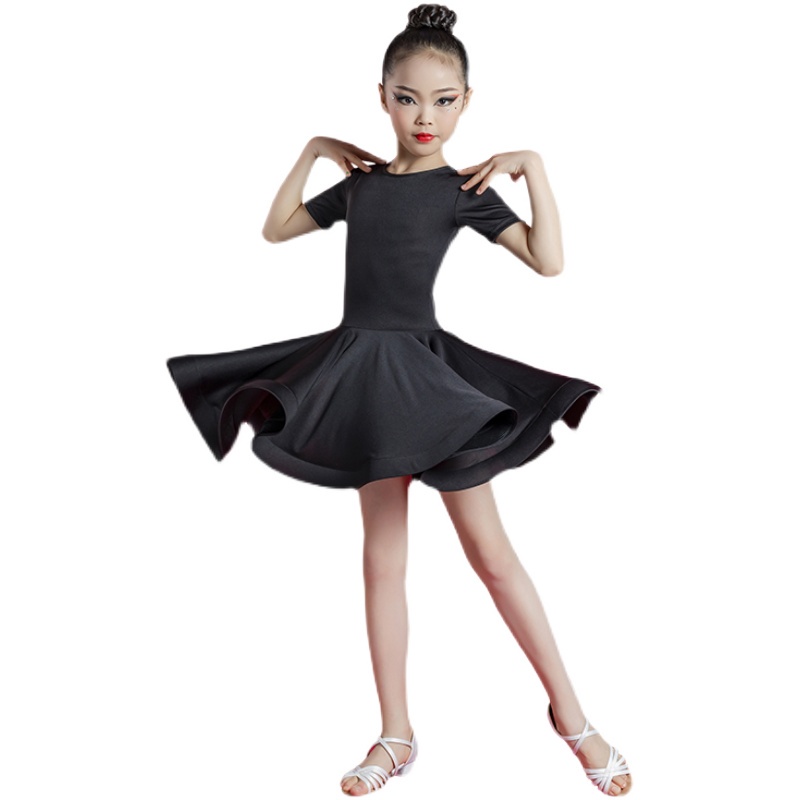 Đầm Khiêu Vũ Nhảy Latin Thiết Kế Dễ Thương Cho Bé Gái