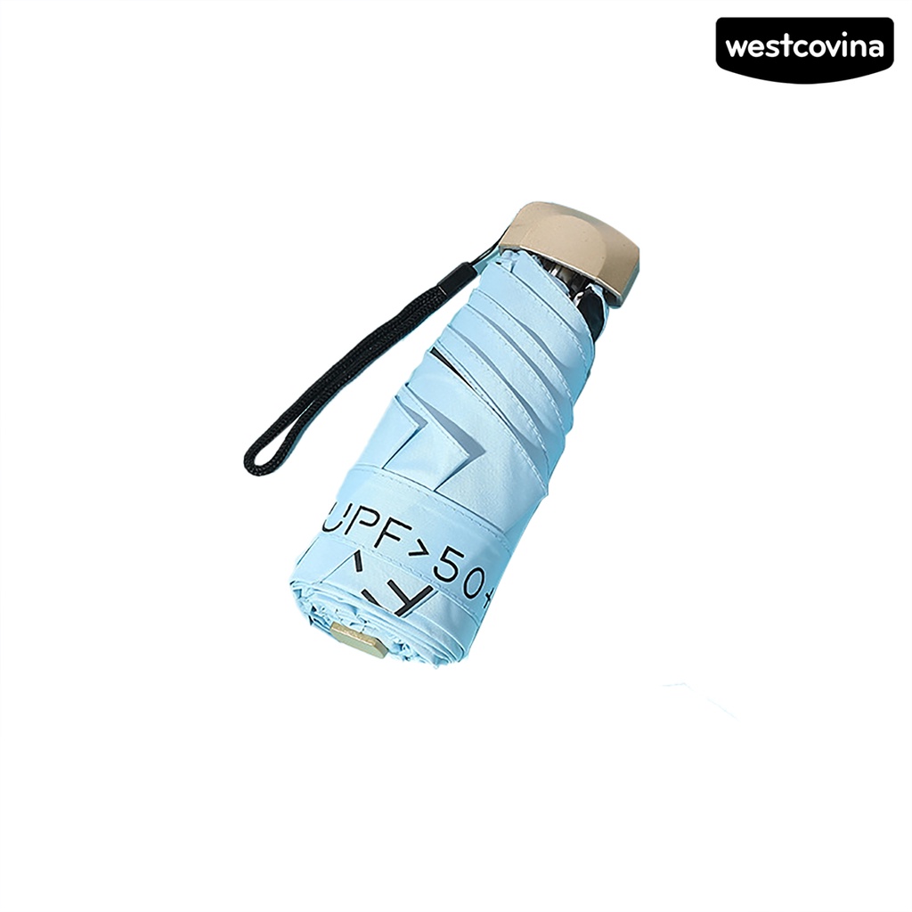 [COD]☁Dù Gấp Năm Khúc Bằng Vải Chống Rơi Có Túi Đựng Dành Cho Đi Mua Sắm