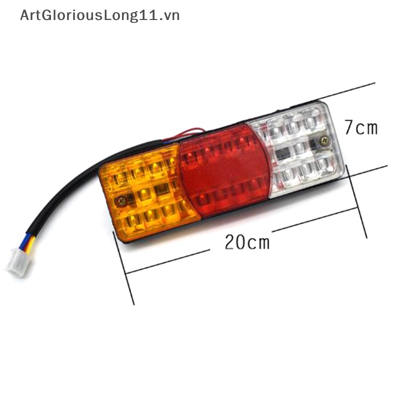 Đèn LED Tín Hiệu 12V 3 Màu Gắn Đuôi Xe Mô Tô Chống Nước