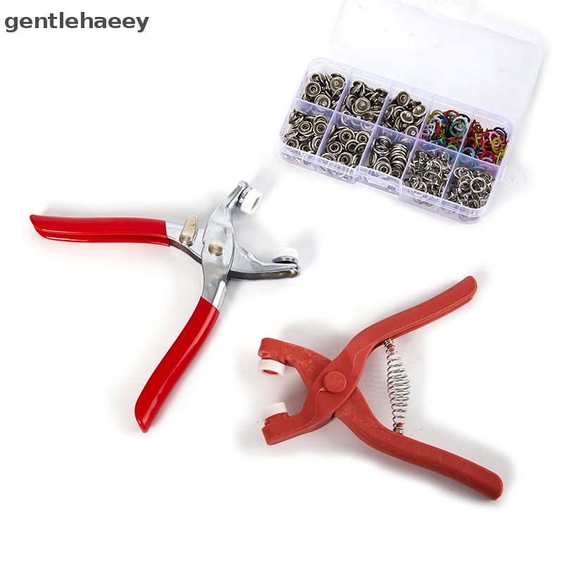 Bộ Dụng Cụ Đóng Nút Bằng Kim Loại Kèm Kìm Chuyên Dụng Cho May Vá