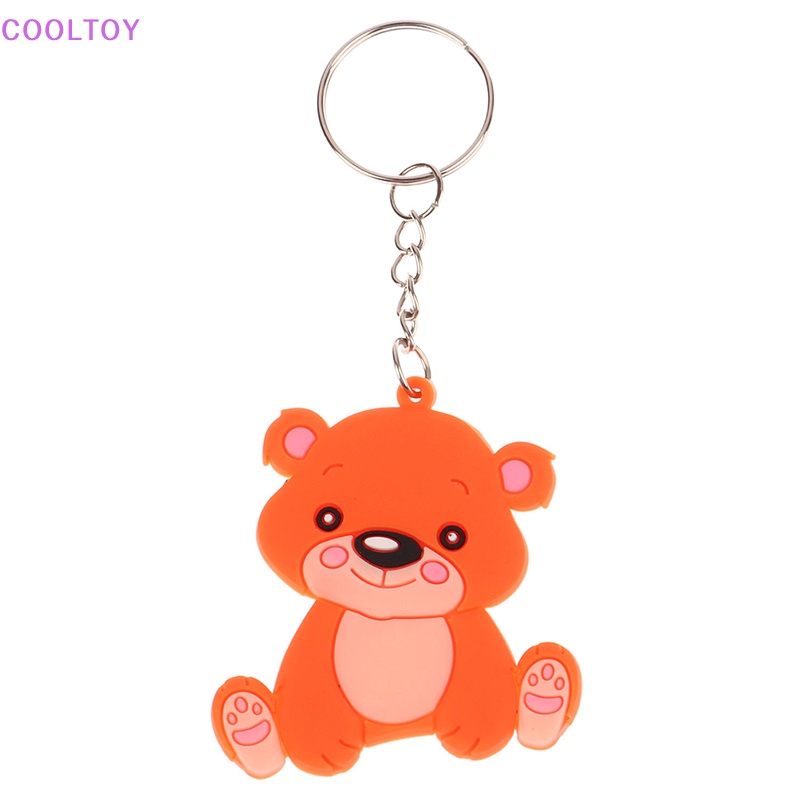 1 Vỏ Silicon PVC Mềm Bọc Chìa Khóa Hình Động Vật Hoạt Hình Dễ Thương