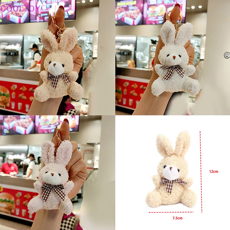 1 Móc Khóa Thỏ Nhồi Bông Dễ Thương