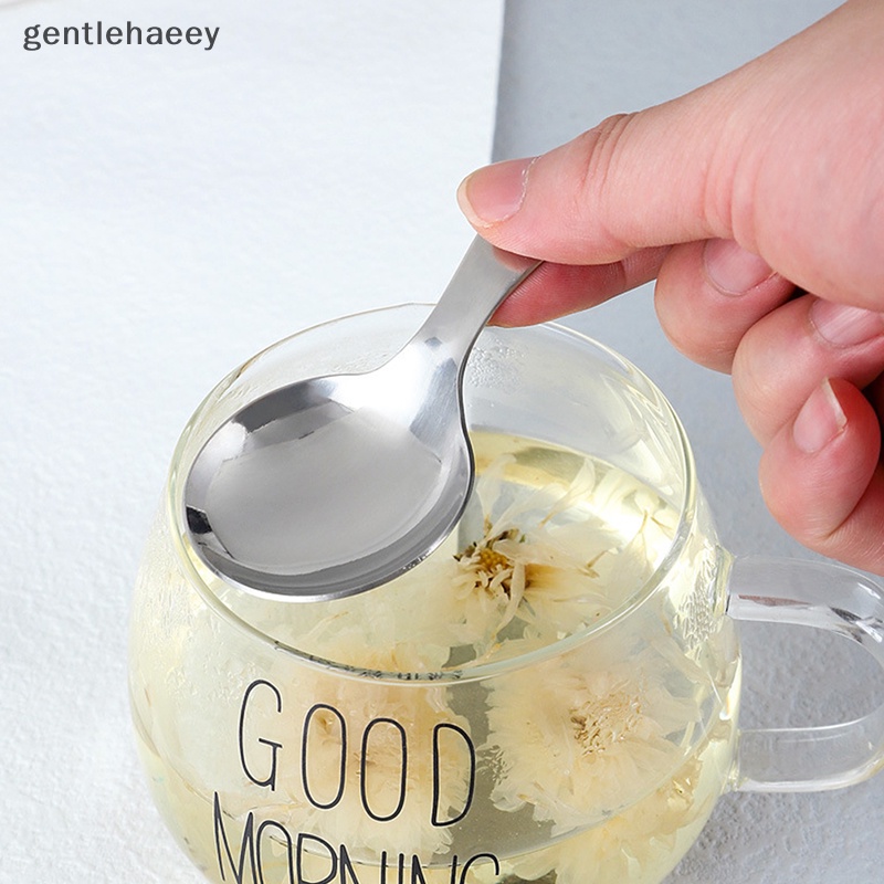 Muỗng Ăn Kem Đầu Tròn Bằng Thép Không Gỉ Dễ Thương