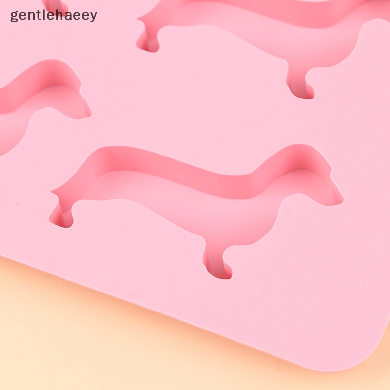 1 Khuôn Làm Đá / Chocolate Hình Dachshund 3D Độc Đáo Tiện Dụng