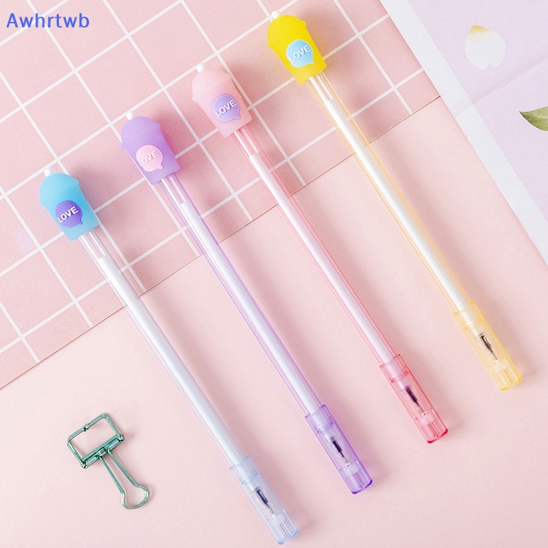 1 Cây Bút Bi Ngòi 0.5mm Hình Ly Nước Sáng Tạo Cho Học Sinh Mới