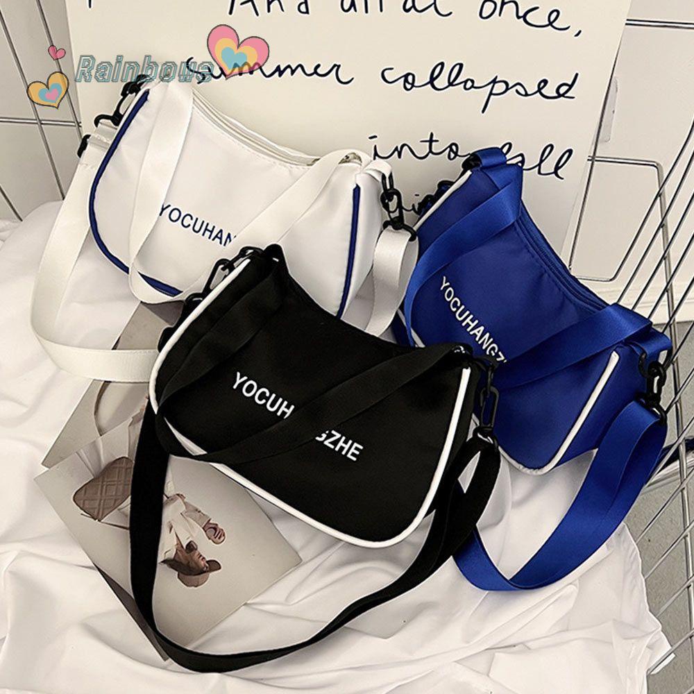 Túi Đeo Vai Màu Cầu Vồng Đơn Giản Tinh Tế Cho Nữ