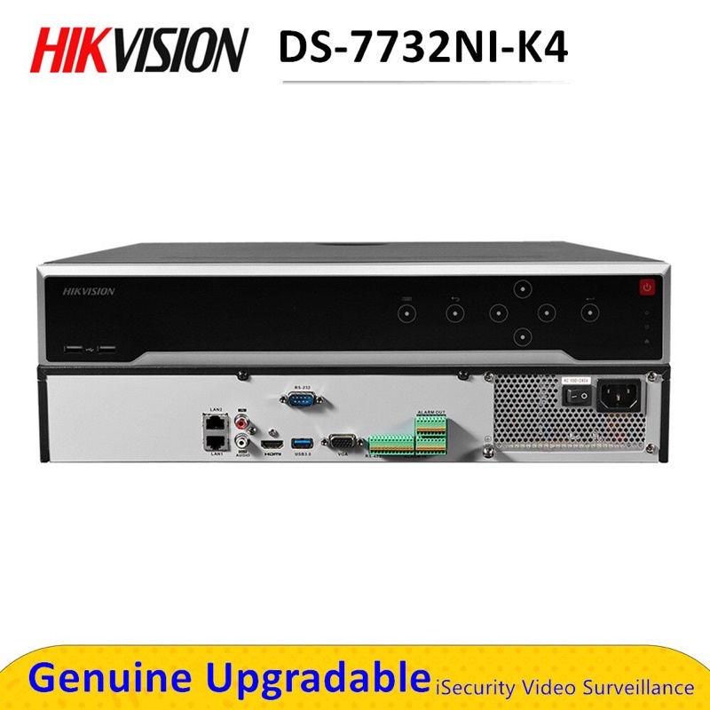 Đầu ghi hình camera IP Ultra HD 4K 32 kênh HIKVISION DS-7732NI-K4 Hỗ trợ camera 8MP, Bảo Hành Chính Hãng 2 Năm