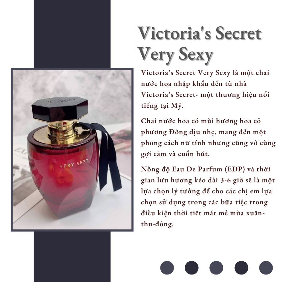 Nước hoa nữ Victoria Secret Very Sexy chiết 10ml chính hãng - Delimaperfume