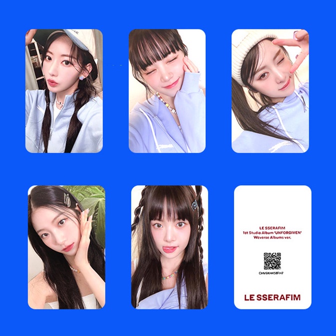 Set 5 Tấm Ảnh Lomo Card Lesserafim WVS