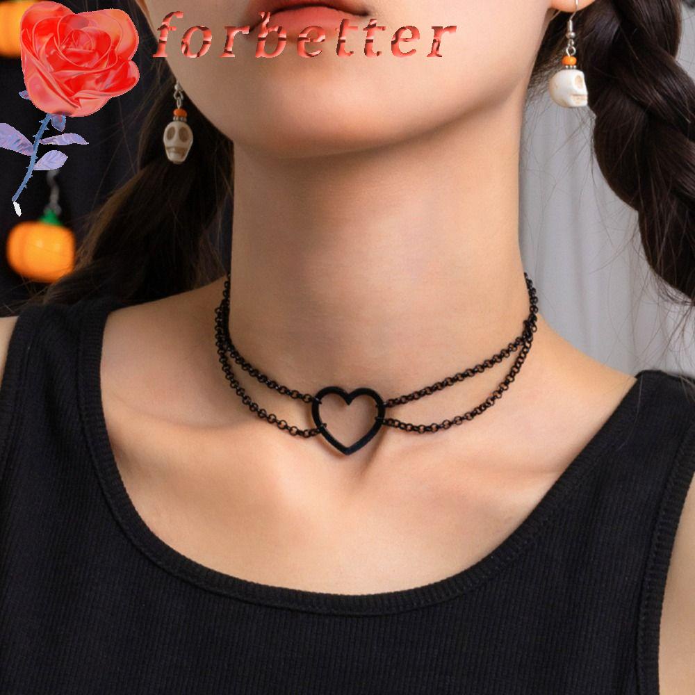 Vòng Cổ Choker Bằng Hợp Kim Y2K Mặt Trái Tim Phong Cách Baroque Sang Trọng