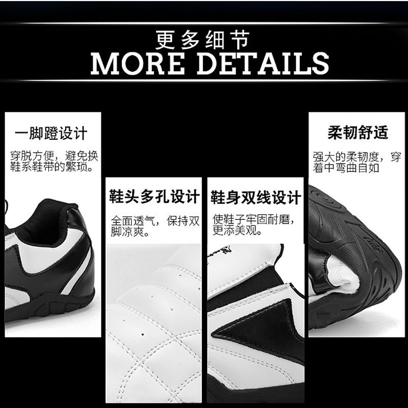 Giày Tập Võ Taekwondo Đế Phẳng Chống Trượt Thoáng Khí Cho Người Mới Bắt Đầu