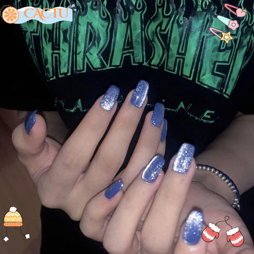 Bộ 24 Móng Tay Giả Dạng Nhấn Che Phủ Toàn Diện Chất Lượng Cao