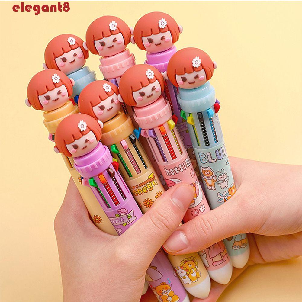 Bút Bi Nhiều Màu Sắc Họa Tiết Trái Tim Xinh Xắn