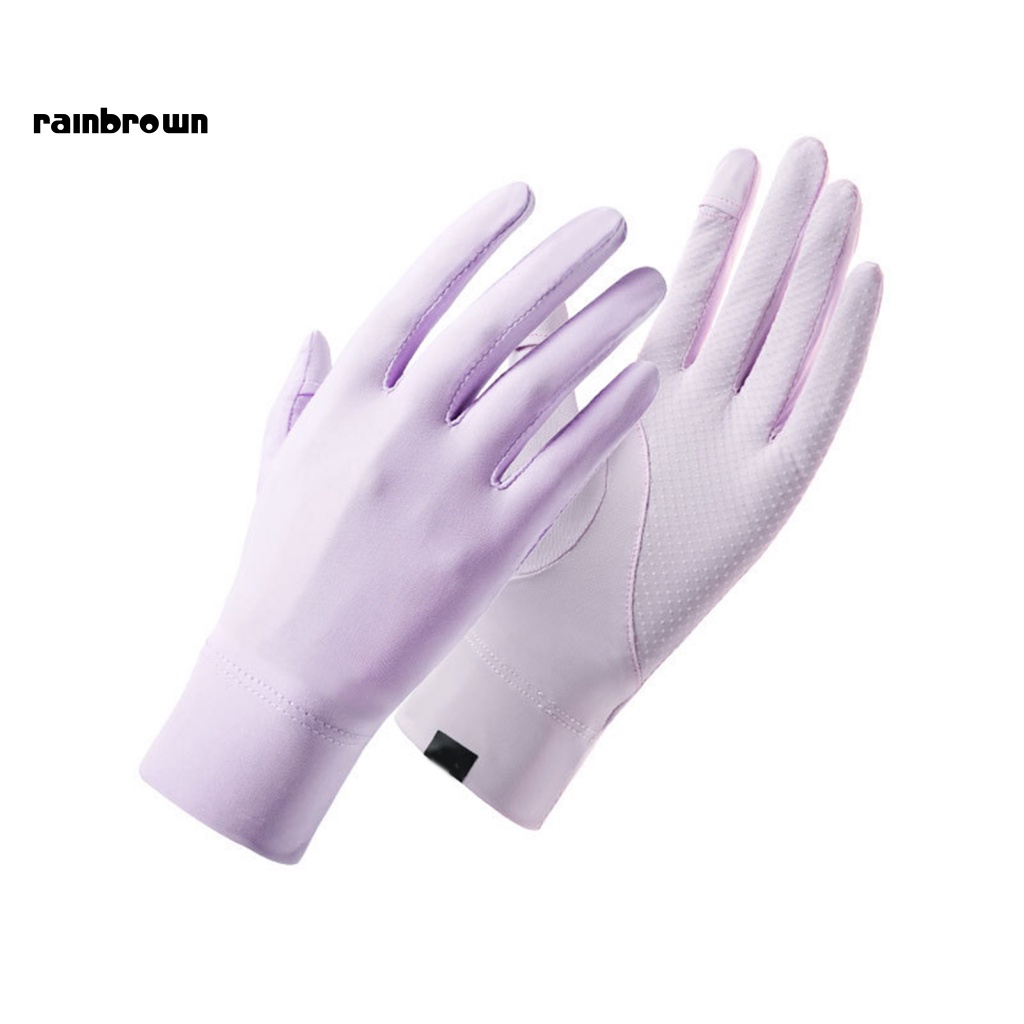 1 Đôi Găng Tay Silicone Chống Trượt In Logo Thời Trang Thu Đông Cho Nữ