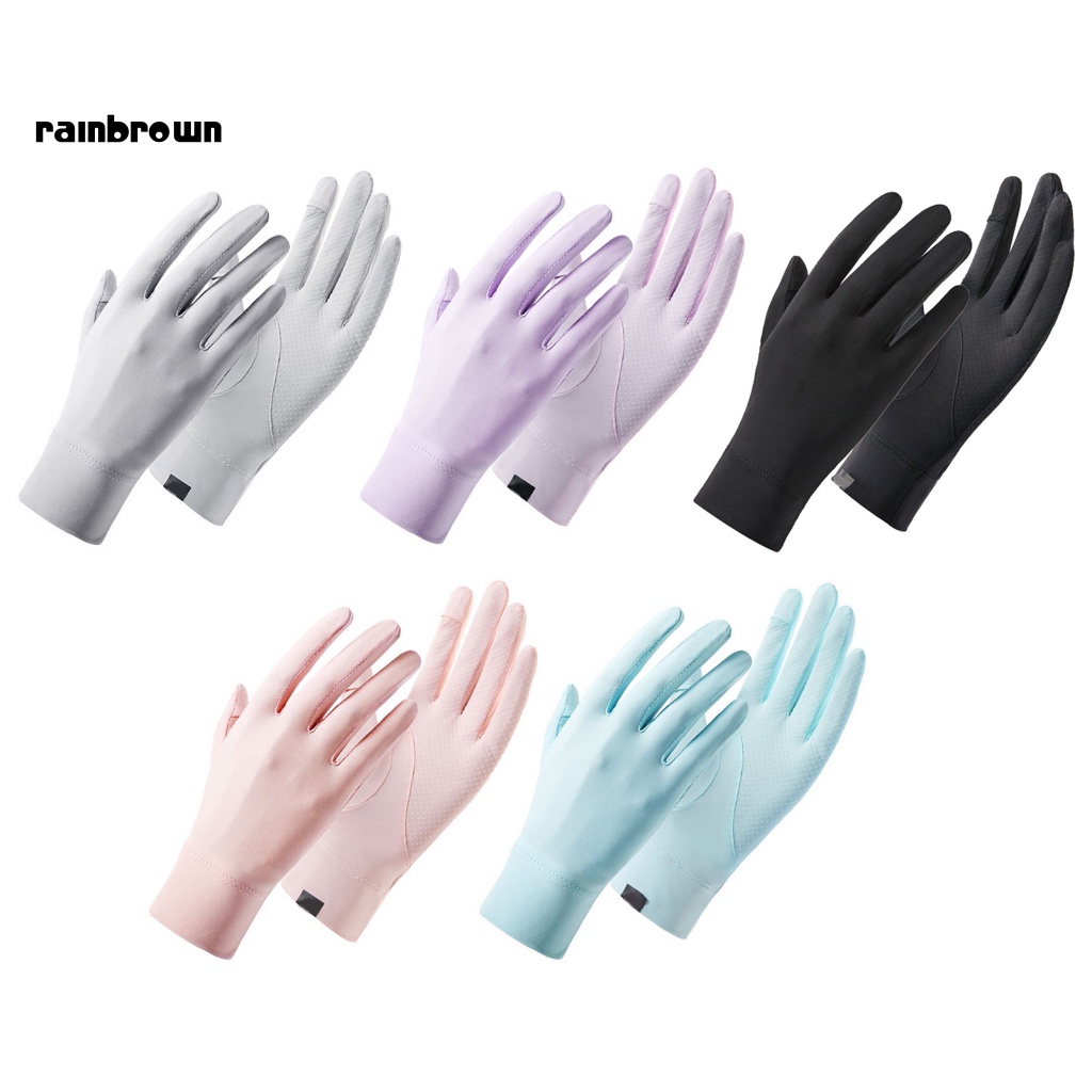 1 Đôi Găng Tay Silicone Chống Trượt In Logo Thời Trang Thu Đông Cho Nữ