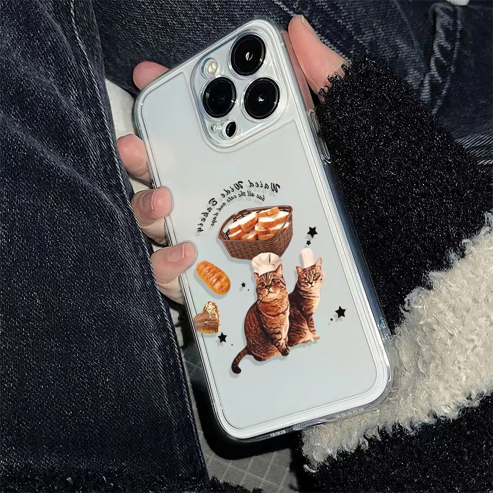 ✅Ốp Điện Thoại Mềm Chống Sốc Họa Tiết Hoạt Hình Đơn Giản Cho Iphone 14pro11 12 max 78 6In13