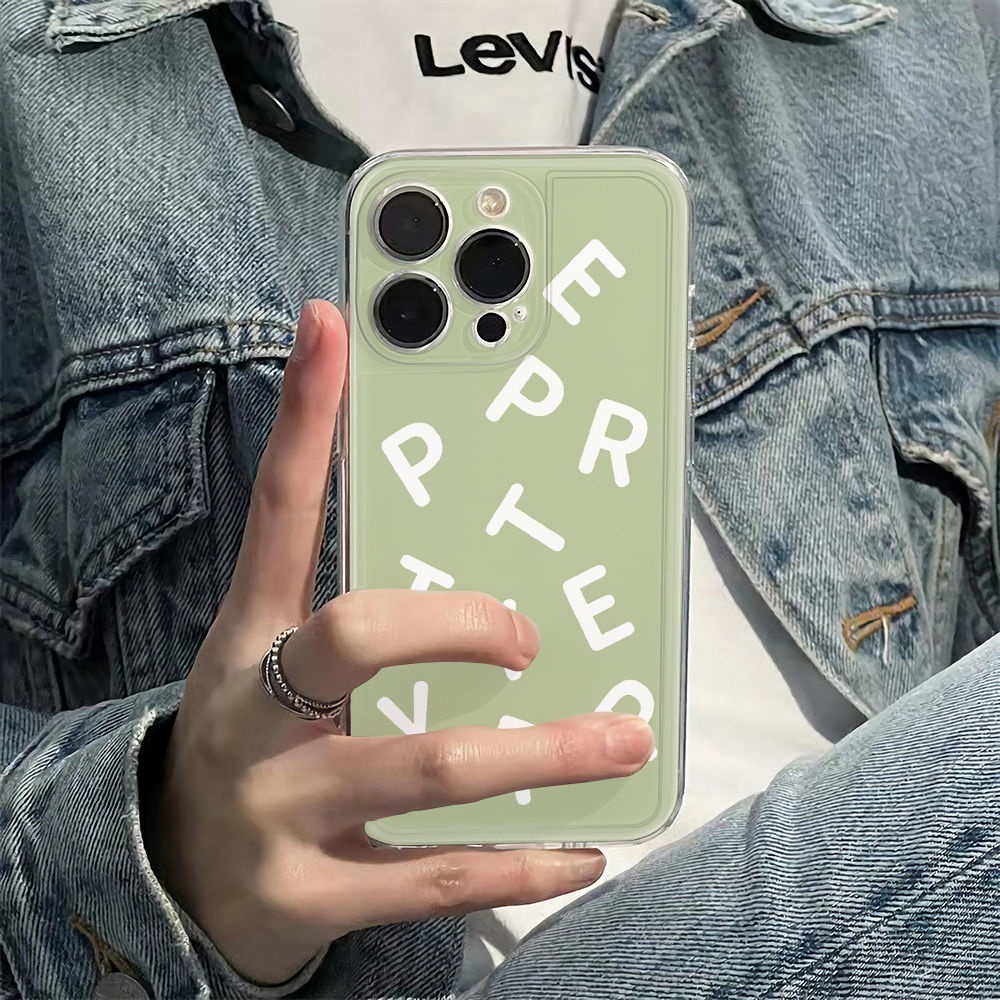 ✅Ốp Điện Thoại Mềm Chống Sốc In Chữ Tiếng Anh Đơn Giản Cho Iphone 14Promax 13 11 12Plus 786In