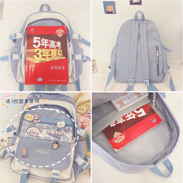 Ba Lô Học Sinh Phong Cách Hàn Quốc Dễ Thương Xinh Xắn Dành Cho Nữ