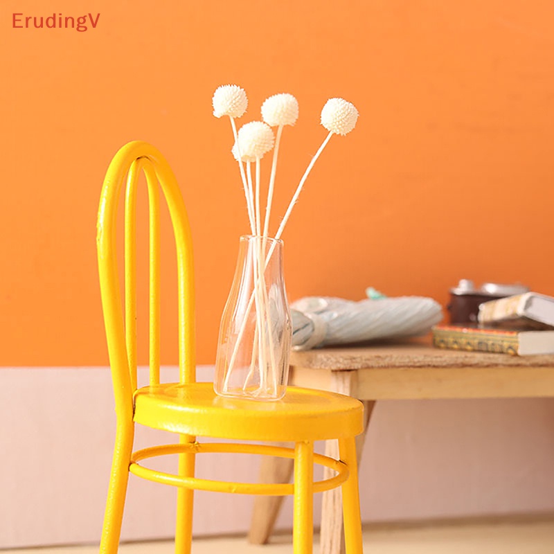 Chậu Hoa Trong Suốt Dùng Trang Trí Nhà Búp Bê / Tỷ Lệ 1: 12