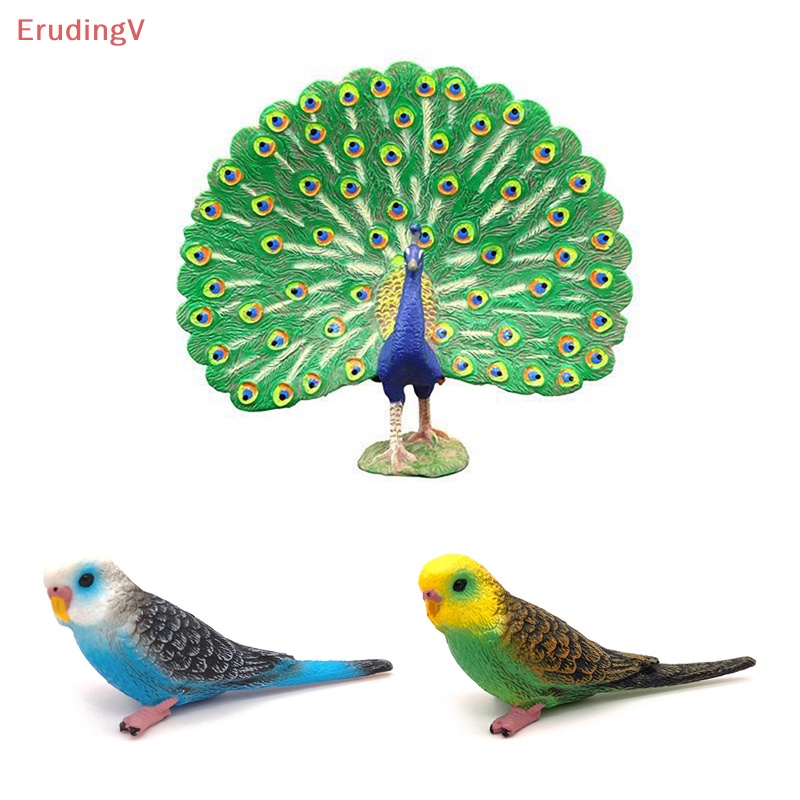 [ErudingV] Mô Hình Tượng Chim Công Nông Trại Sống Động Như Thật [Mới]