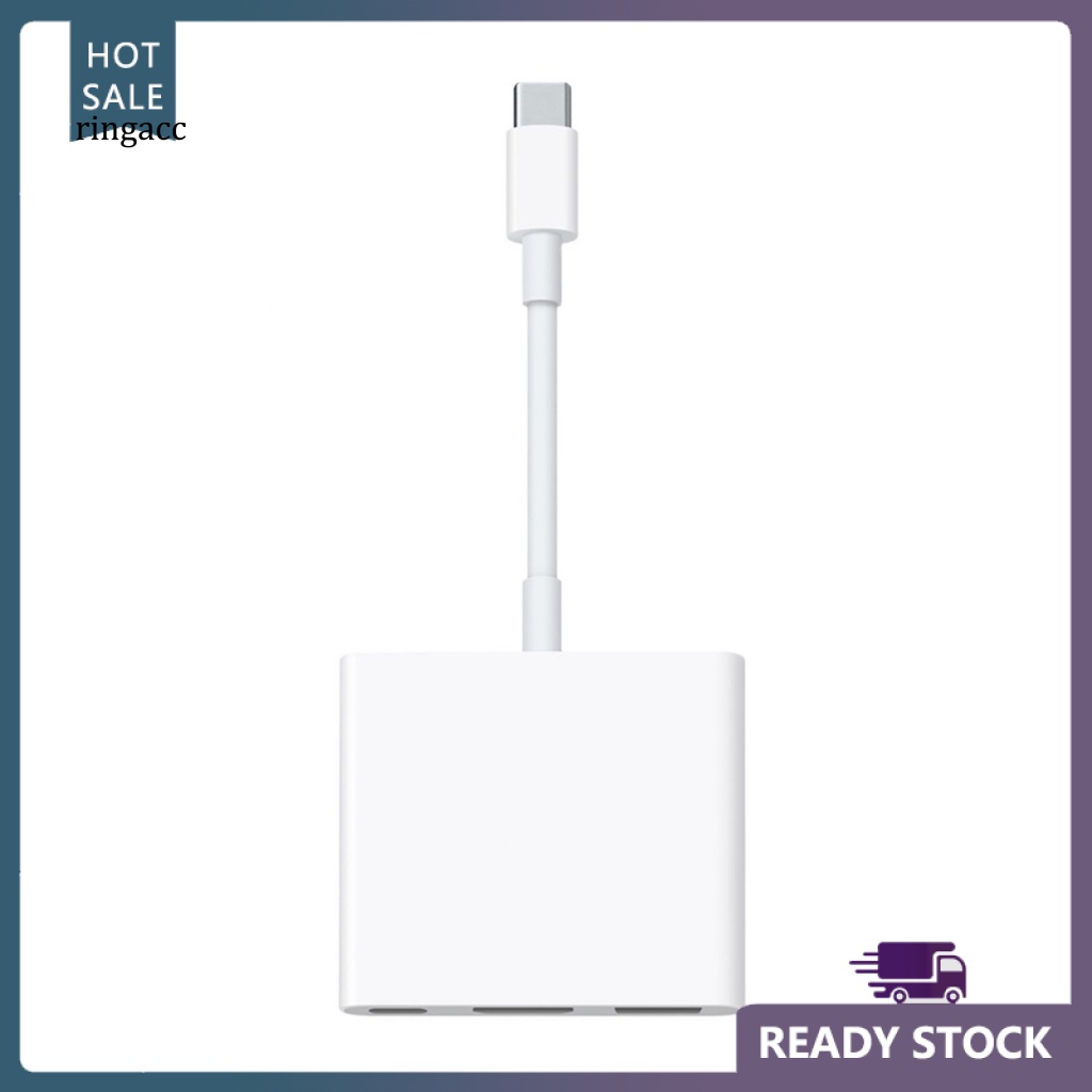 Cáp Chuyển Đổi RGA 3 Trong 1 USB C Sang 4K HDMI USB 3.0 Type-C PD Cho Màn Hình