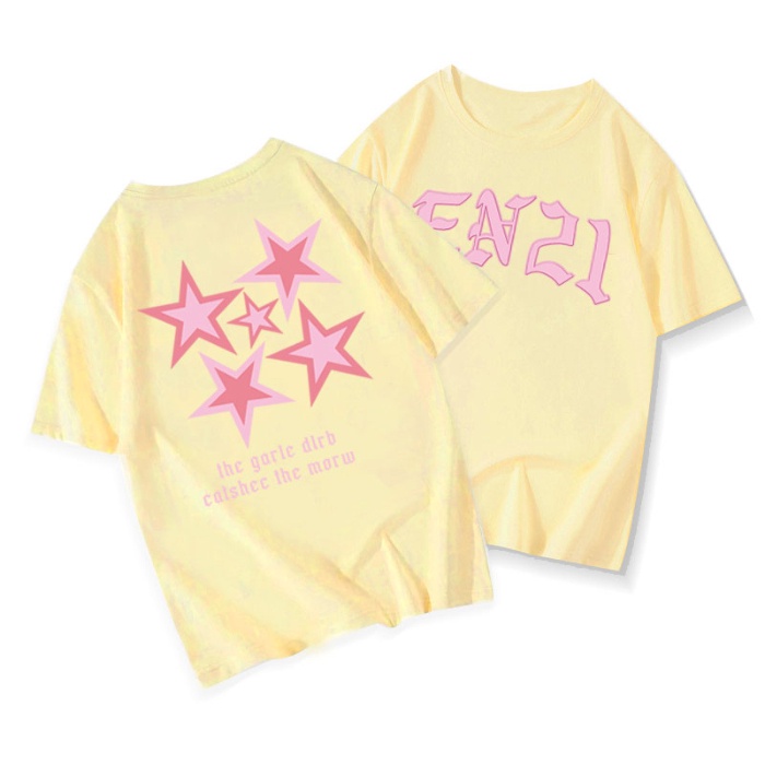 NRVP Áo Thun 100% Cotton Tay Ngắn Phong Cách Hàn Quốc Mới