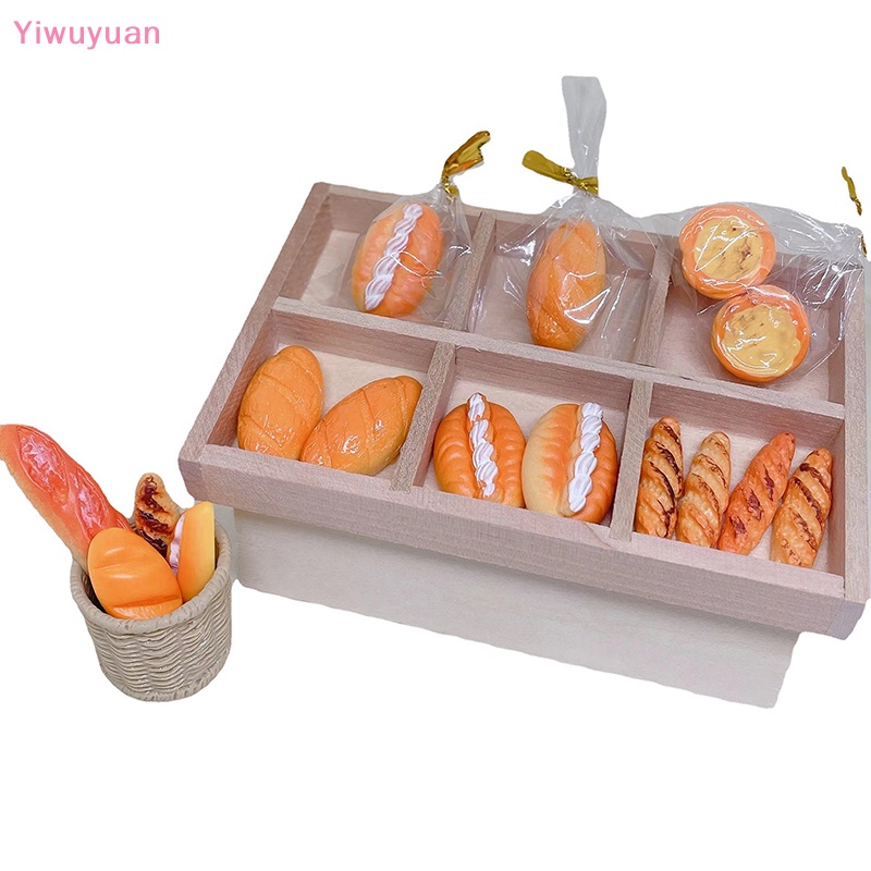 Bộ 4 / 5 Bánh Mì Đồ Chơi Trang Trí Nhà Búp Bê Tỉ Lệ 1: 12 Mới