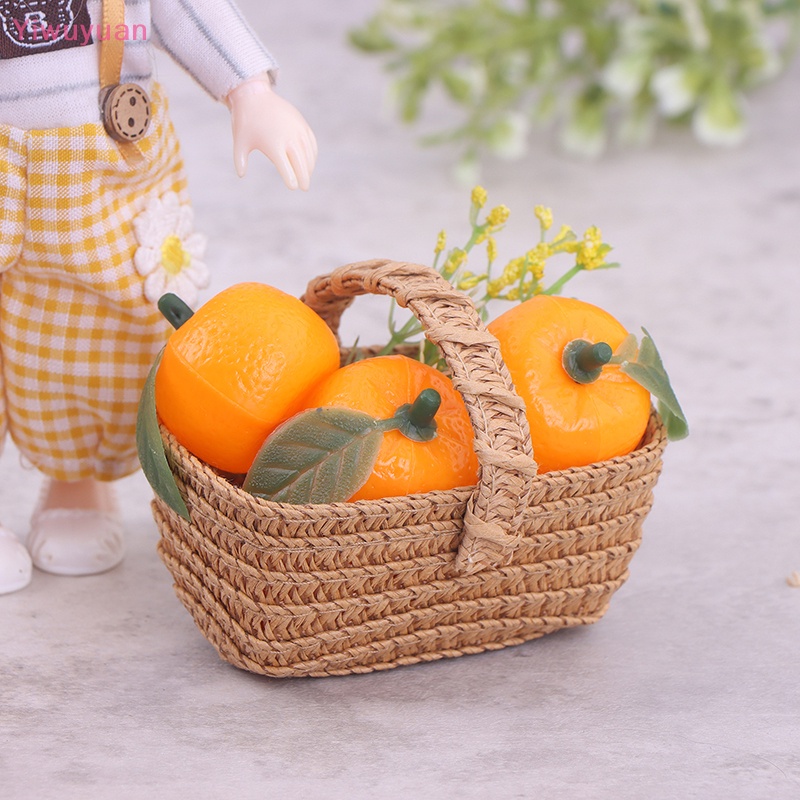 < Yiwuyuan > Giỏ Đựng Trái Cây / Rau Củ Mini Kiểu Dáng Mới Dành Cho Nhà Búp Bê