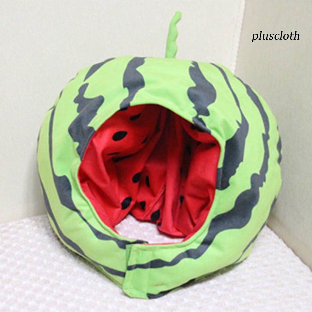 < Plus > Mũ Dưa Hấu Nhồi Bông PP Mềm Mại Không Phai Màu Có Thể Giặt Được Dùng Hóa Trang / Làm Đạo Cụ Chụp Ảnh Tiệc Tùng