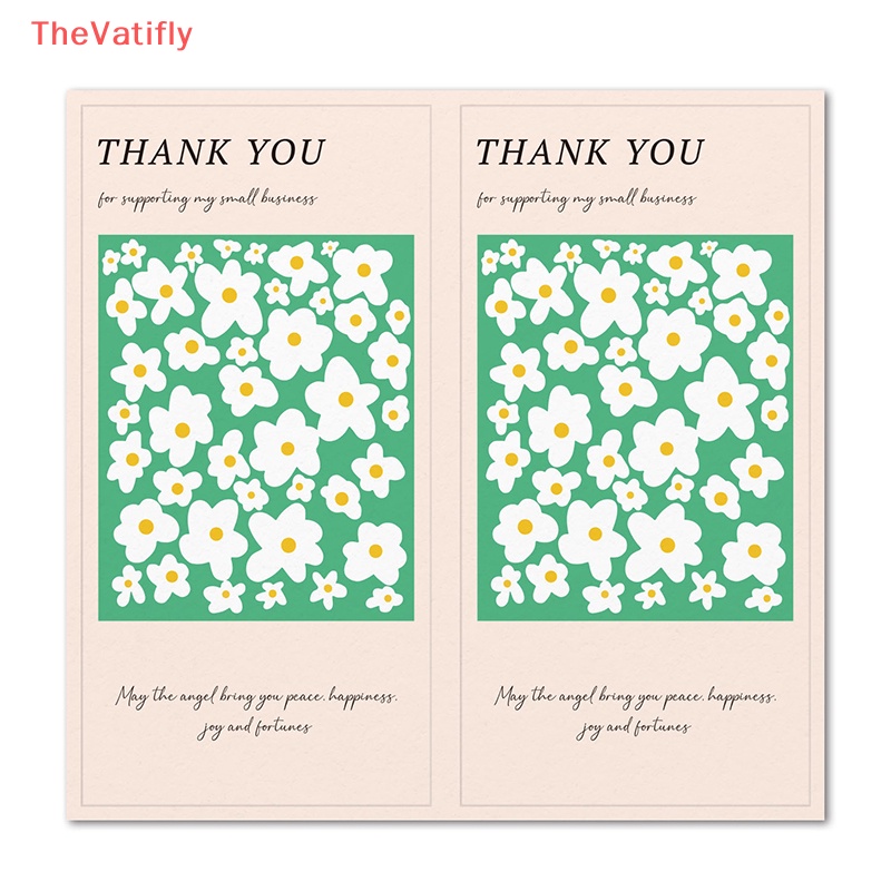 Bộ 50 Miếng Dán 5 * 10cm In Chữ Thank You Trang Trí Hộp Quà