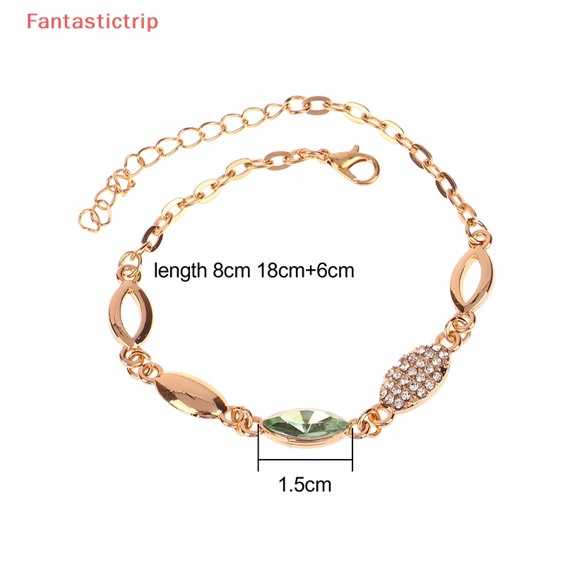 Bộ Trang Sức Vòng cổ / Vòng Tay / Khuyên Tai Đính Pha Lê Màu Vàng / Bạc Thời Trang Cho Nữ