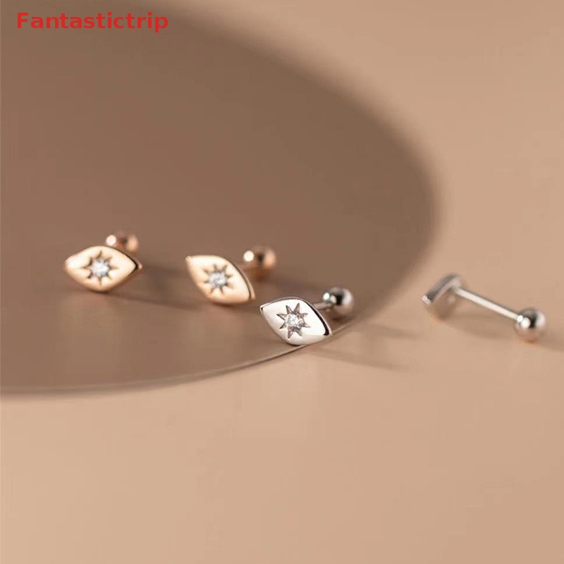 1 Đôi Khuyên Tai Đính Đá Zircon Thời Trang Dành Cho Nữ