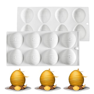 Khuôn Làm Bánh / Sô Cô La / Kẹo / Sô Cô La Hình Quả Trứng Bằng Silicone Cấp Thực Phẩm Không BPA Hoàn Hảo