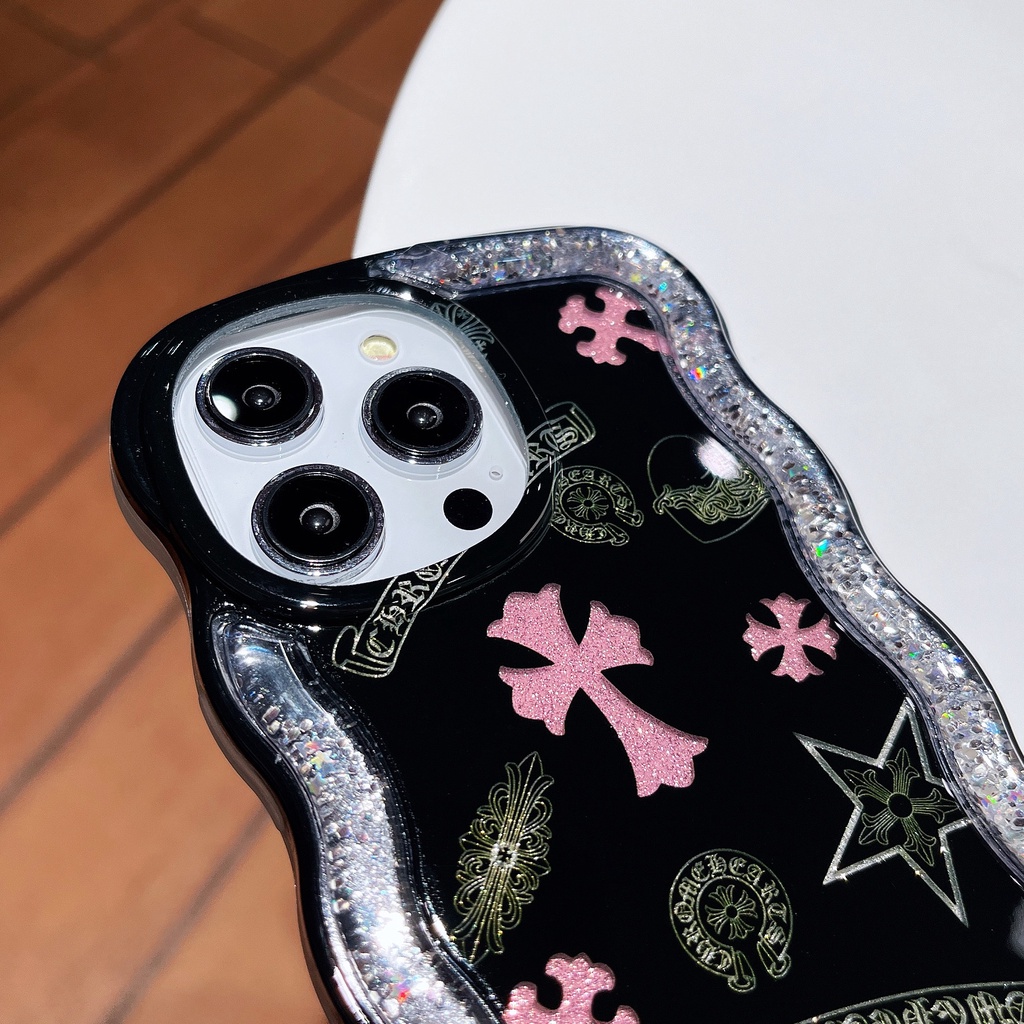 Ốp Điện Thoại TPU Mềm Trong Suốt Phối Kim Tuyến Nước Thời Trang Cho iPhone 12 13 14 Pro Max