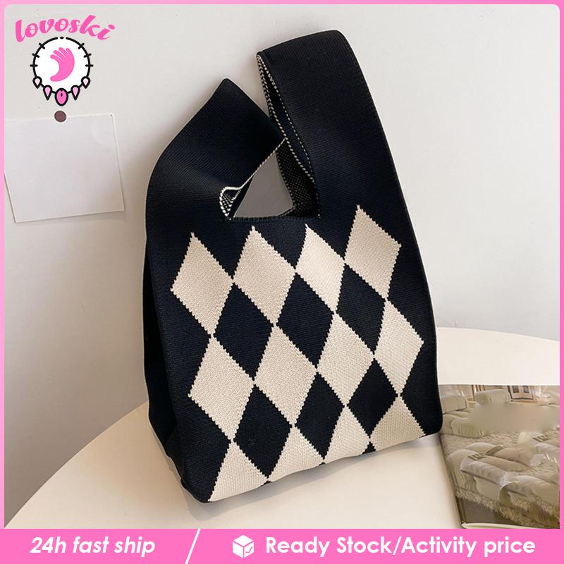 Túi Xách Đan Len Phong Cách Boho Thời Trang Cho Nữ