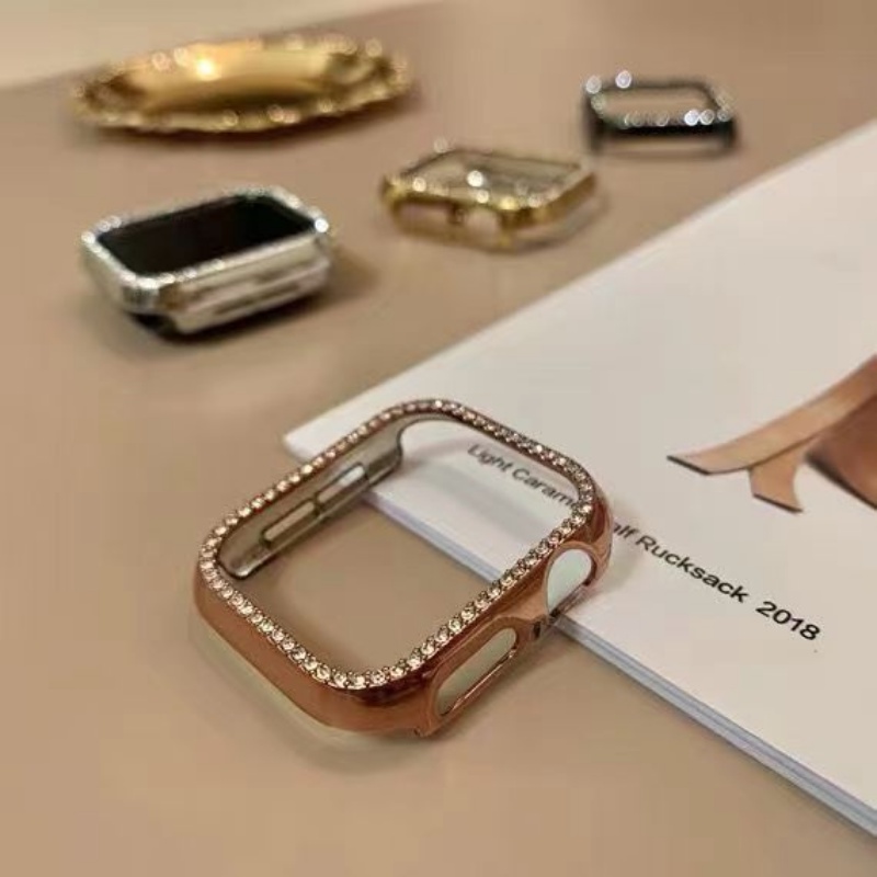 Khung Nhựa PC Màu Laser Cho Đồng Hồ Thông Minh Apple Watch 40mm 44mm 41mm 49mm 45mm 38mm 42mm series 8 7 6 SE 5 4 3 2