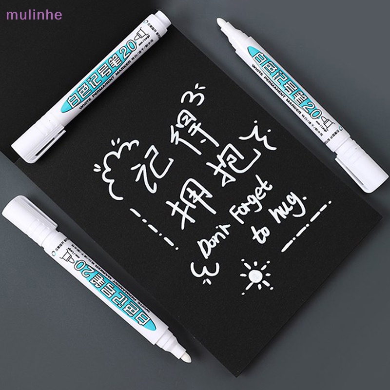 1 / 3 Cây Bút Lông Màu Trắng Ngòi 2mm