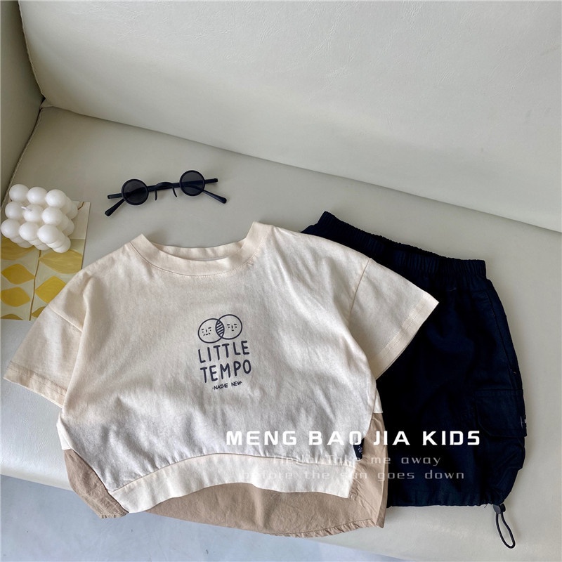 Áo thun ngắn tay cotton mùa hè cho bé