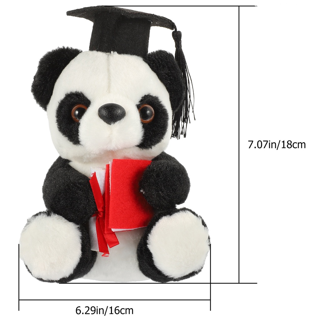 Búp Bê Đồ Chơi Hình Gấu Trúc Đội Mũ Tốt Nghiệp 2023