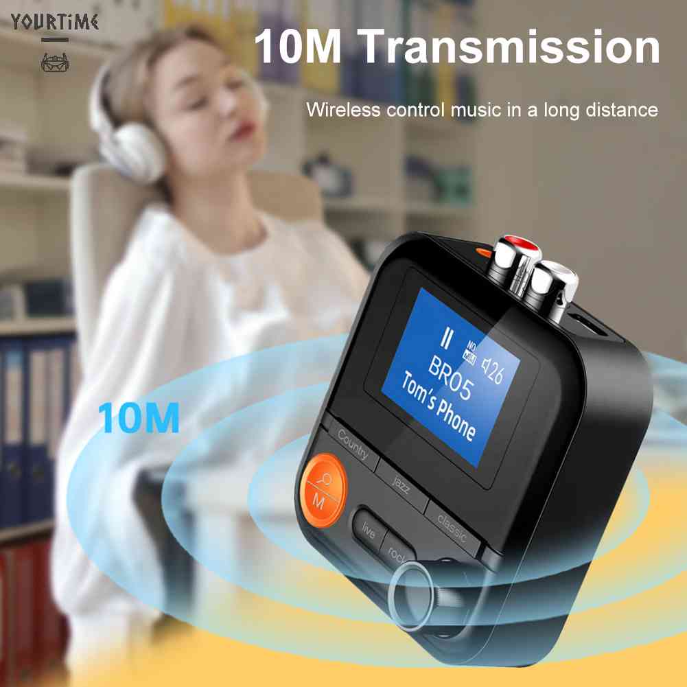 Thiết Bị Truyền Nhận Tín Hiệu Bluetooth 5.2 AUX 2RCA TF Cho TV / Máy Tính