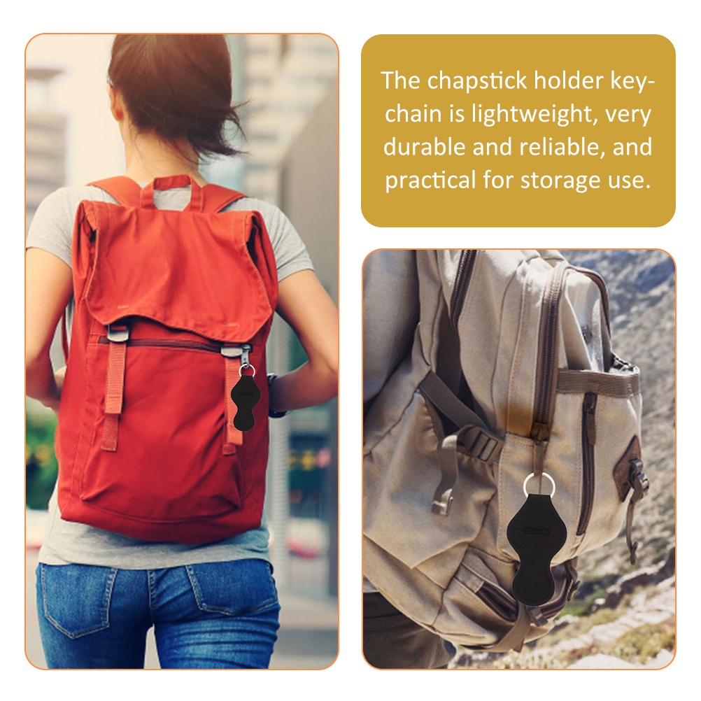 Set 4 Giá Đỡ Son Môi Kèm Móc Khóa Tiện Lợi