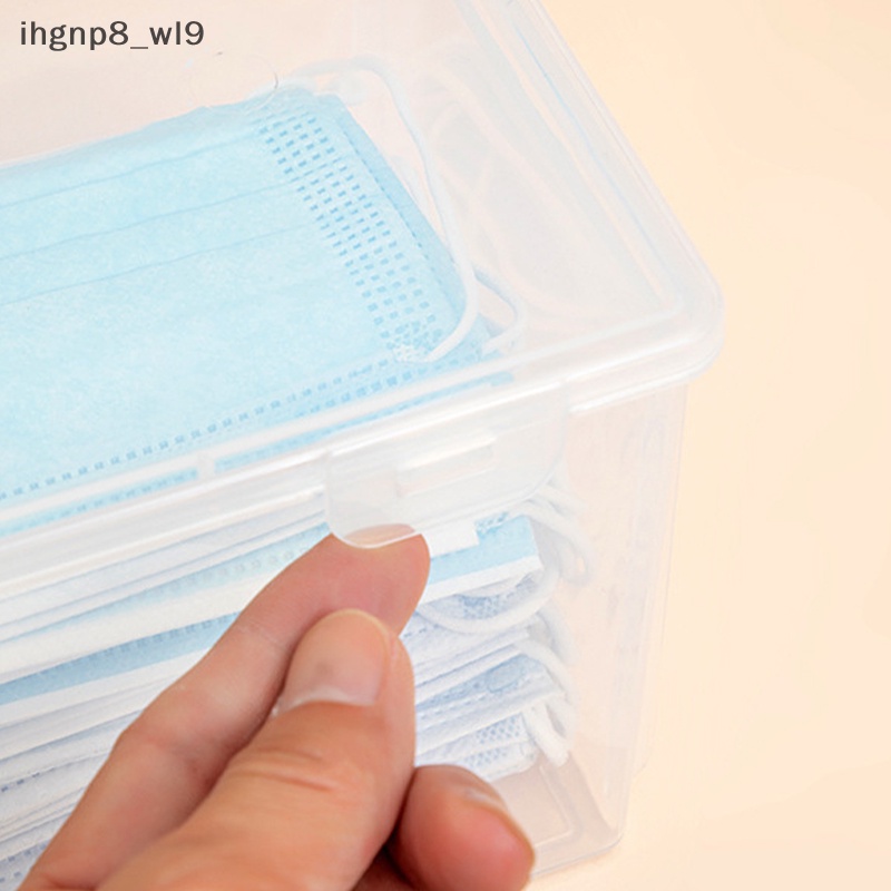 Hộp đựng khẩu trang Hộp đựng đồ lặt vặt chống bụi chống bụi gia dụng Hộp đựng đồ