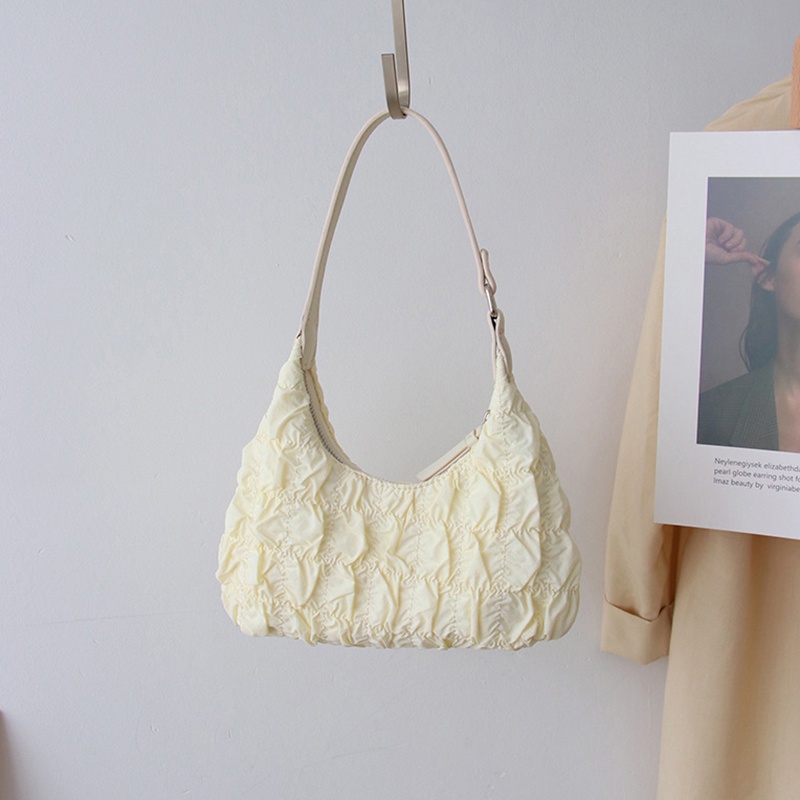 Túi Xách Tay Đeo Vai Xếp Ly Đơn Giản Cao Cấp Cho Nữ