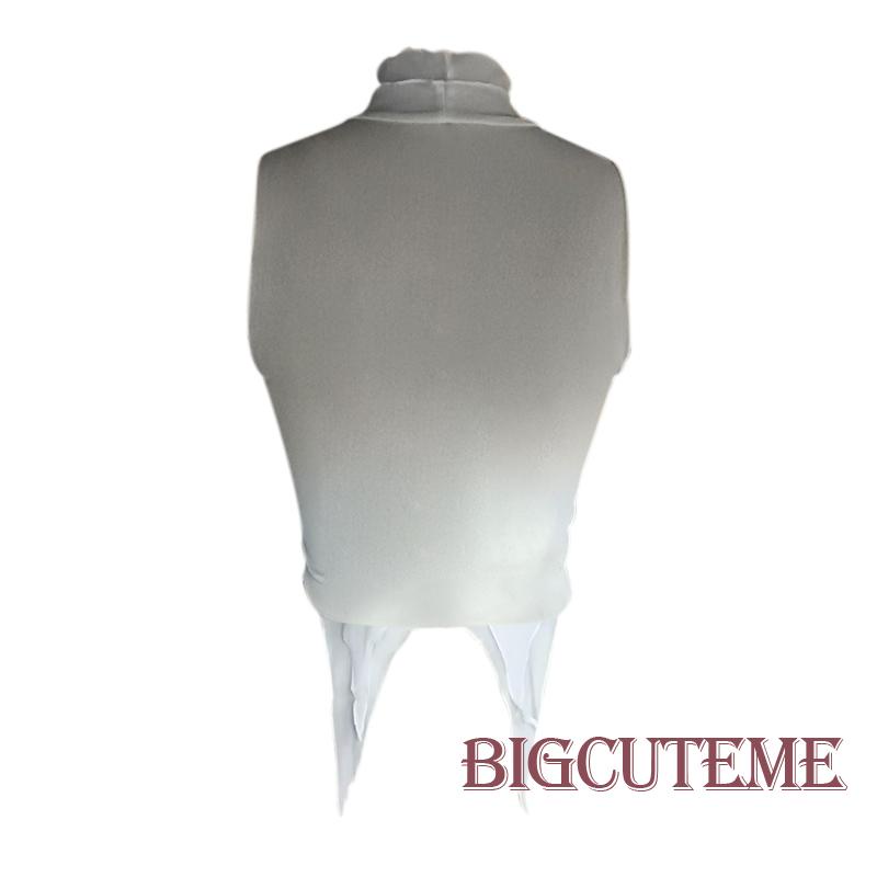 [] - Áo Thun Không Tay Cổ Lọ Đính Kim Sa Chữ Cái Thời Trang Đi Hộp Đêm Cho Nữ