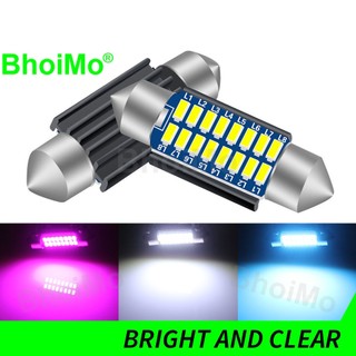 Bhoimo 2 Chiếc LED Lễ Hội 12SMD Biển Số Xe Ô Tô Tín Hiệu Đèn Nội Thất 31 Mm 36 Mm Phía Sau Đọc Bóng Đèn 39 Mm 41 Mm 3014 14SMD Thân Cây Bên Cửa Cửa Mái Vòm 16SMD Đèn Báo Công Viên