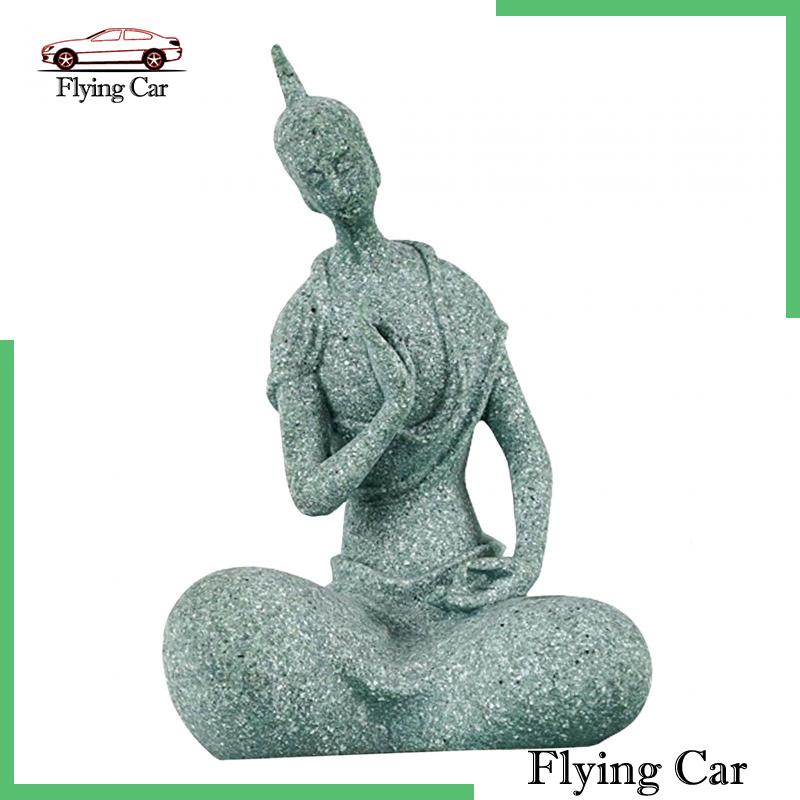 [Lzdjfmy2] Tượng Phật Bằng Nhựa Resin Điêu Khắc Trang Trí Hồ Cá / Phòng Yoga