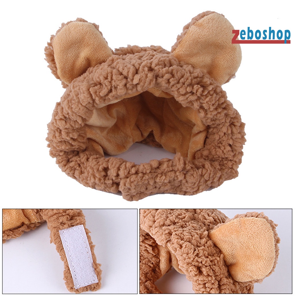 Mũ Hóa Trang Hình Gấu Dễ Thương Cho Thú Cưng