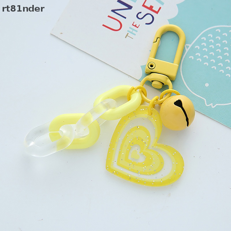 Móc Khóa Xe Hơi Hình Trái Tim Bằng Acrylic Dễ Thương